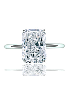 2.5 Carat Radiant Diamond Engagement Ring  F-VS2