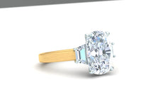 Load image into Gallery viewer, 2.7 Carat GIA Certified Cushion Diamond Engagement Ring