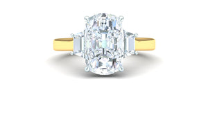 2.7 Carat GIA Certified Cushion Diamond Engagement Ring