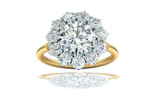 Load image into Gallery viewer, 2 Carat GIA Certified k-vs2 Diamond Ring Platinum and 18 Karat Yellow Gold