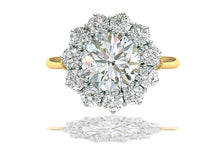 Load image into Gallery viewer, 2 Carat GIA Certified k-vs2 Diamond Ring Platinum and 18 Karat Yellow Gold