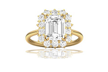 Load image into Gallery viewer, 2 Carat GIA Certified K-VS2 Emerald Cut Engagement Ring