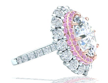 Load image into Gallery viewer, 2 Carat GIA Oval Diamond Ring Platinum Rose Gold