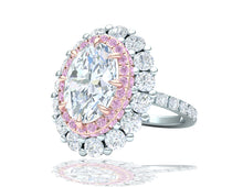 Load image into Gallery viewer, 2 Carat GIA Oval Diamond Ring Platinum Rose Gold