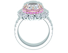 Load image into Gallery viewer, 2 Carat GIA Oval Diamond Ring Platinum Rose Gold