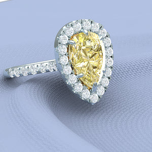 2 Carat Pear Shape Diamond Ring