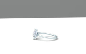 2.5 Carat Radiant Diamond Engagement Ring  F-VS2