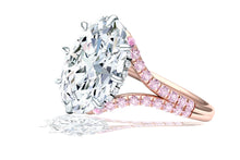 Load image into Gallery viewer, 3 Carat GIA Certified Oval Diamond Pink Diamond Engagement Ring