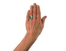 Load image into Gallery viewer, 3 Carats Colombian Emerald and Diamond Ring