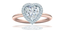 Load image into Gallery viewer, 1 Carat GIA Heart Diamond Engagement Ring