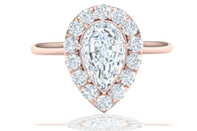 Load image into Gallery viewer, 1 Carat Pear Diamond Engagement Ring GIA Certified
