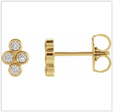 Load image into Gallery viewer, Clover Diamond Earrings