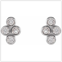 Load image into Gallery viewer, Clover Diamond Earrings