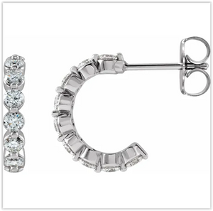 1.5ctw Diamond Hoop Huggies