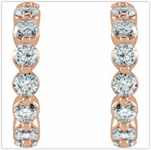 Load image into Gallery viewer, 1.5ctw Diamond Hoop Huggies