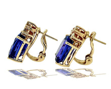 Load image into Gallery viewer, 17 Carat Tanzanite and Diamond Earrings