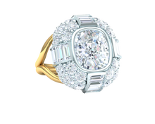 Load image into Gallery viewer, 7 Carats Cushion Diamond Engagement Ring