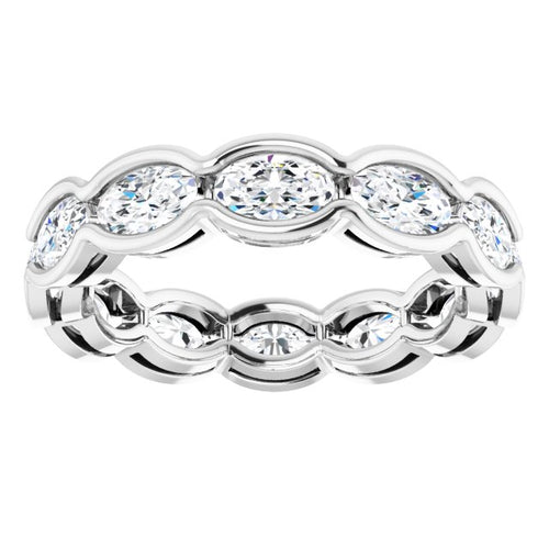 2.5 Carat Oval Diamond Eternity Band