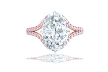 Load image into Gallery viewer, 3 Carat GIA Certified Oval Diamond Pink Diamond Engagement Ring