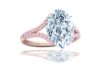 Load image into Gallery viewer, 3 Carat GIA Certified Oval Diamond Pink Diamond Engagement Ring