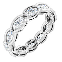 Load image into Gallery viewer, 2.5 Carat Oval Diamond Eternity Band