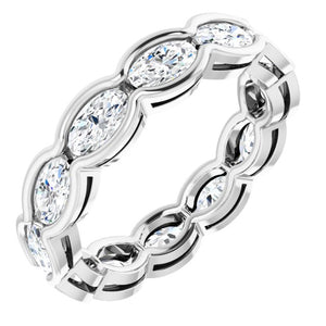 2.5 Carat Oval Diamond Eternity Band