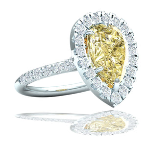 2 Carat Pear Shape Diamond Ring