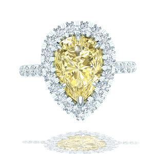 2 Carat Pear Shape Diamond Ring