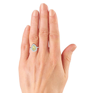 2 Carat Pear Shape Diamond Ring